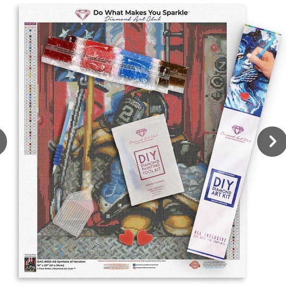 Diamond Art Club Art New Diamond Art Club Kit Symbols Of Heroism